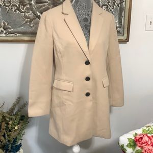 Cream colored pea coat